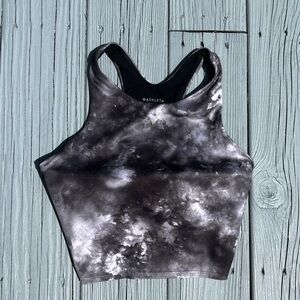 Athleta Printed Conscious Crop A-C Workout Top
